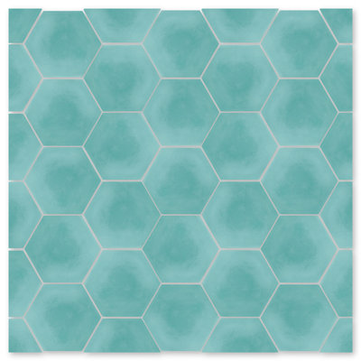 Carreau de ciment 8 po x 9 po Solid Hex