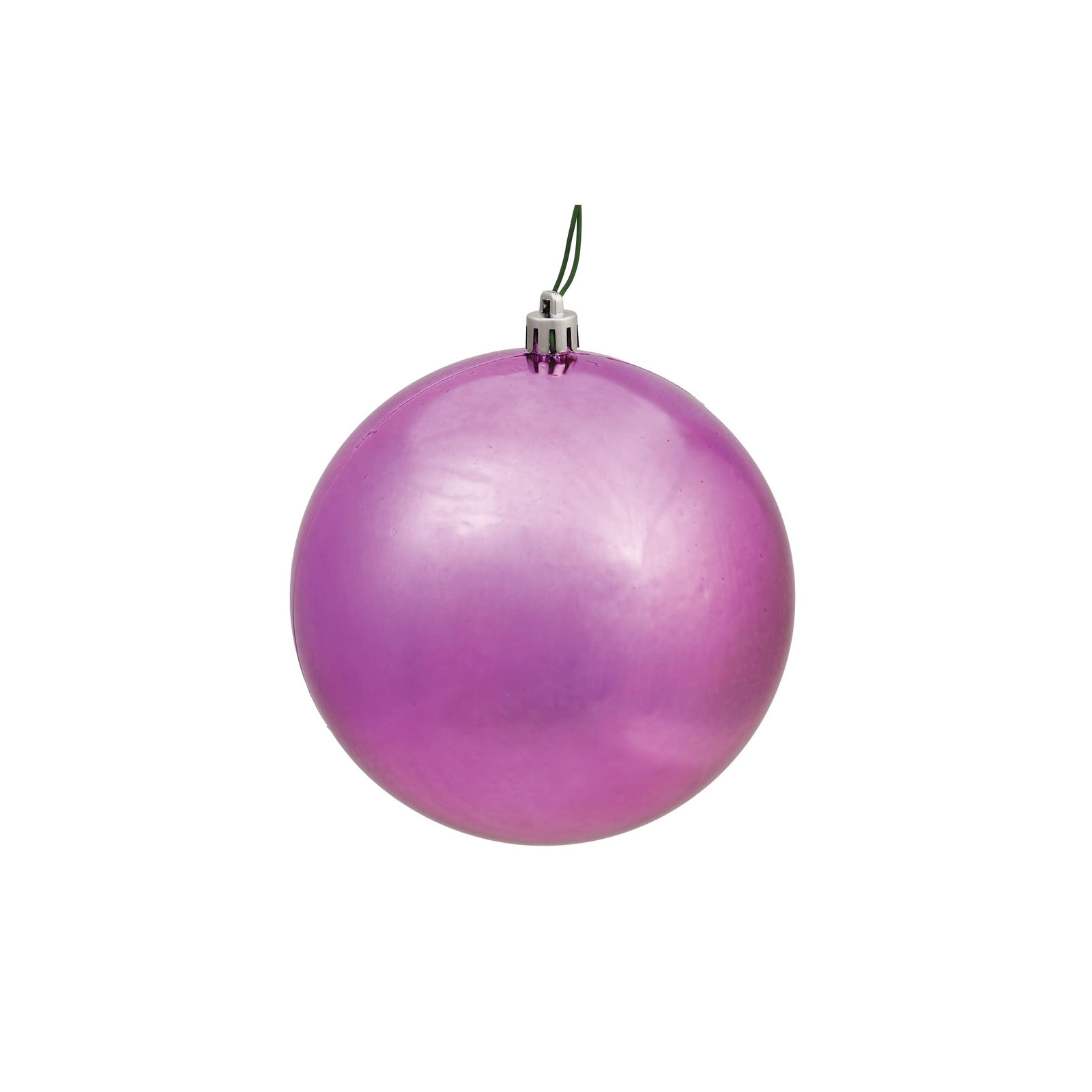 Christmas Ball Ornament, 4.75" H x 4.75" W x 4.75" D, Shiny Mauve