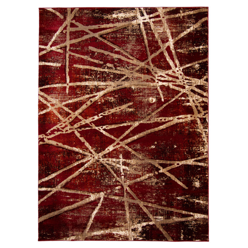 Artresha Abstract Indoor Rug, Rectange 5'3" x 7'3"