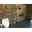 Carreau de mosaïque noir plat 12 po x 12 po