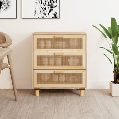 Kenly Solid Wood Rectangle Accent Cabinet