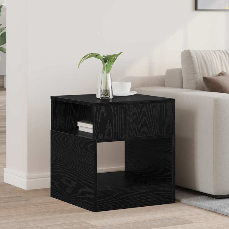End Table, Black Oak