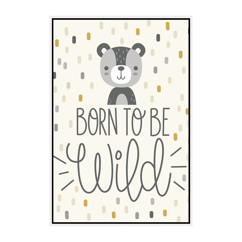 «Cute and Wild III», art encadré, H 60 po x l 40po x P 1,5 po, Toile blanche encadrée