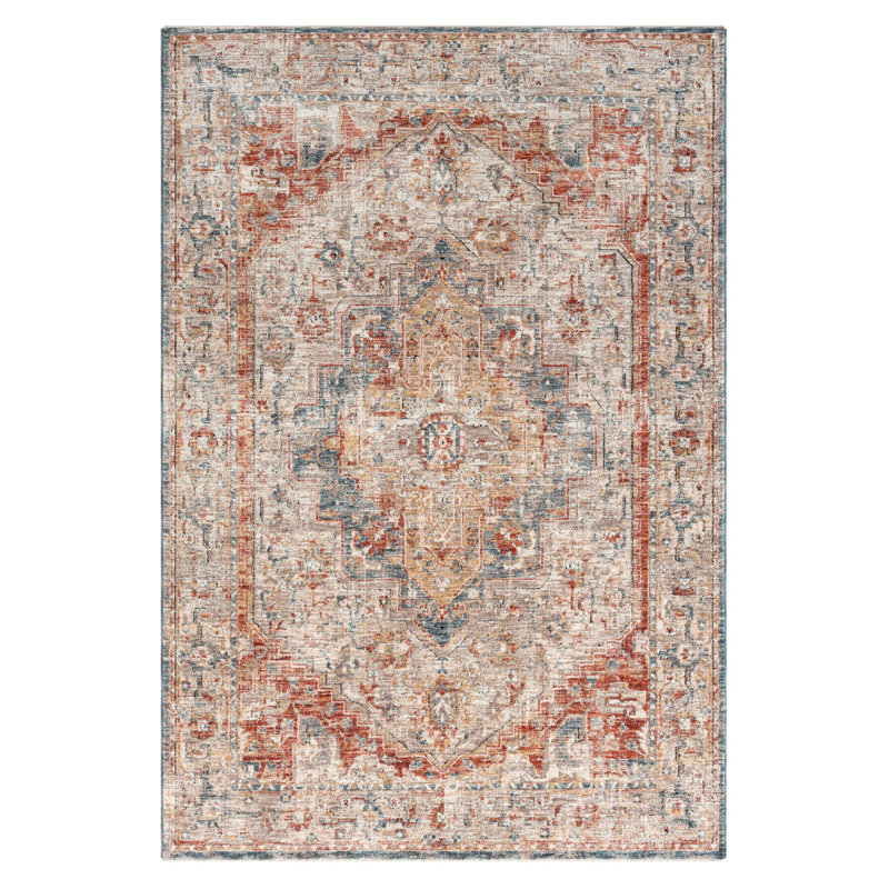 Tapis Lunell Hampton Medallion, Tapis de couloir 2 pi 6 po x 7 pi 5 po
