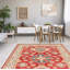 Tapis unique en laine noué à la main 6 pi 9 po x 9 pi 9 po nouvel âge Odda