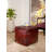BBH HOMES HANDMADE ECO-FRIENDLY SQUARE SHAPED STUFFED BUFFALO LEATHER BLACK POUF - 18" x 18" x 18", Square Shape, Black Color, Plain Solid Design, Genunie Buffalo Leather, Recycled Cotton Stuffed, Seating Pouf For Living Room, Study Room, Patio & Office-1758029855-1795548431-1758029849