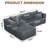 105" L-Shaped Modular Compression Sofa-1745440571-1745440570