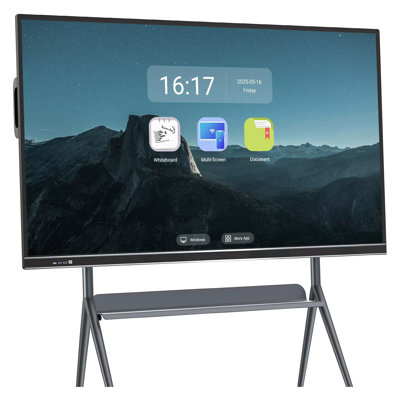 JYXCN Smart Board 75 Inch Wireless Screen Mirroring Hub with Built-in Media Player for Live Streaming & Ads?4k Monitor