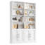 Kirklyn 73" H Standard Storage Bookcase with Doors and 8 Open Shelves, Modern Wood Organizer-101055692