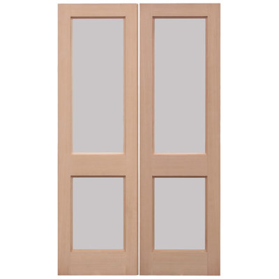 2XGG Unglazed Hemlock External Door Pair