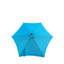 Parasol cyan extérieur de 9 pi avec manivelle et mécanisme d'inclinaison imperméable avec parasol de jardin
