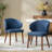 Kanalu Wing Back Side Dining Chair with Solid Wood Legs-466691570