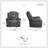  Lenhof 40" Transitional Premium Faux Leather Glider Reclining Chair with Gentle Gliding Motion & Tab Pull Recline-2000627374