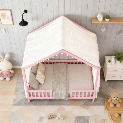 Lit sur pied avec auvent, base de lit simple