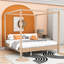Wooden Frame Canopy Bed with Sturdy Construction-915865511-915865504