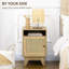 39cm W Manufactured Wood Bedside Table