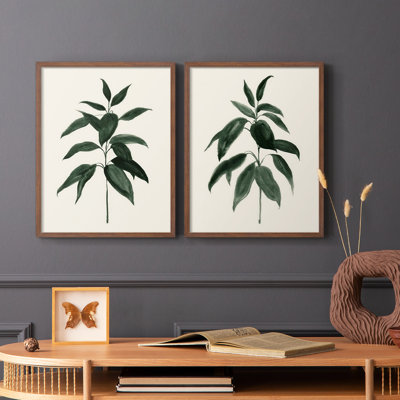 Soft Greenery I-Premium Framed Print -Ready to Hang - No Nails Required - No Nails Required