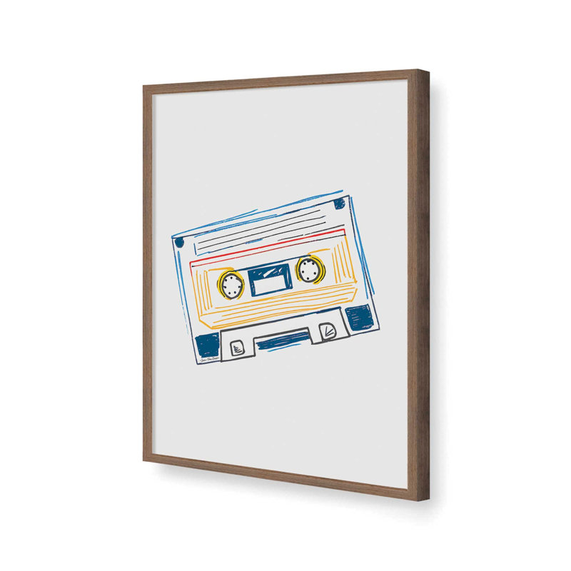«Retro Rhythms» par Seven Trees Design, reproduction d'art, L 30 x H 40, Brun, Impression encadrée