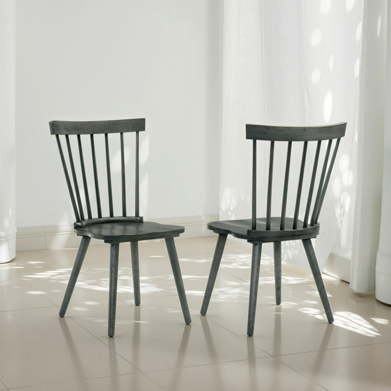 [Ensemble de 2] Chaises de ferme rustiques, chaises d'appoint en bois massif pour la cuisine et la salle à manger, assemblage facile