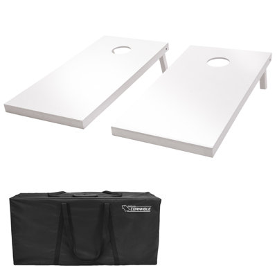GoSports 4 ft x 2 ft Regulation Size Wooden Cornhole Boards Set - Includes Carrying Case - Full Regulation Size Bean Bag Toss Boards