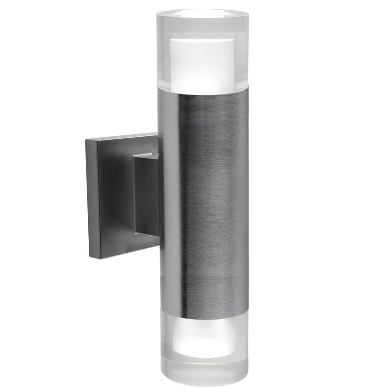 Stinnett Metal and Steel Wall Light, Stainless Steel