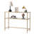 Hourigan 39.37'' Glass Top Console Table