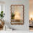 20x30 Wavy Wood Bathroom Vanity Mirror, Boho Wall Mirror with Natural Wood Frame for Over Sink, Entryway, Bedroom-1478419843