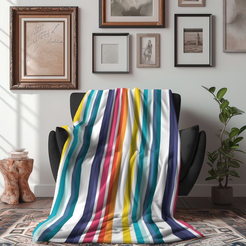 Couverture en sherpa de qualité supérieure 1 pièce Simple Tint, L 60 po x L 80 po