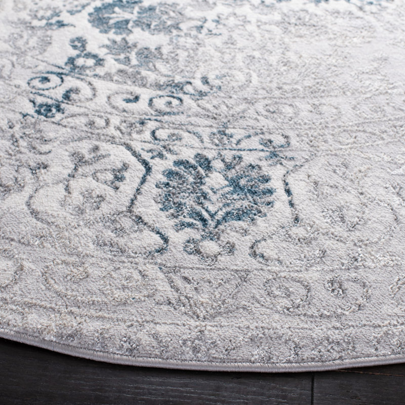 Goffe Orchard Performance Oriental Rug, Round 6'7"