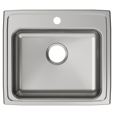 Lustertone 22" L x 20" W Drop-In Kitchen Sink