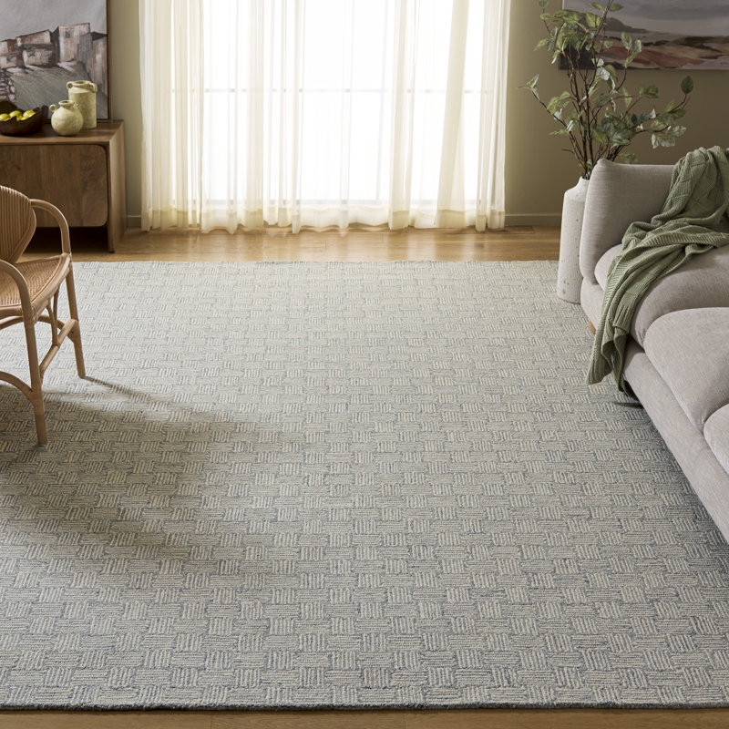 Tapis gris / ivoire Micro-Loop 537, Rectangle 8 pi x 10 pi
