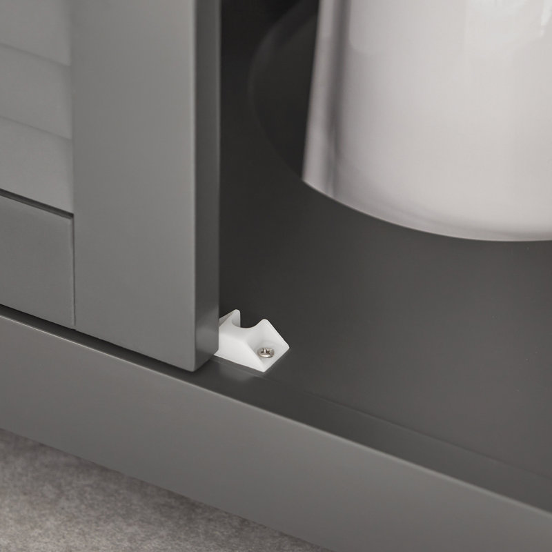 Lyonsdale 57cm Free-standing Single Bathroom Vanity Base, Grey