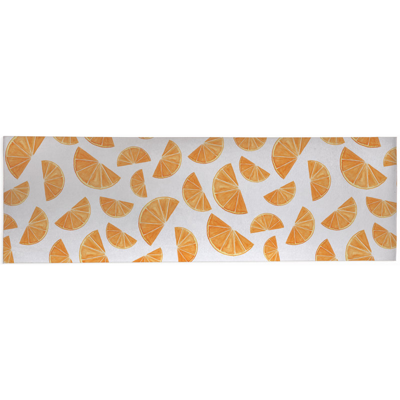 Tapis d'extérieur Summer Oranges, Tapis de couloir 2 pi 6 po x 8 pi