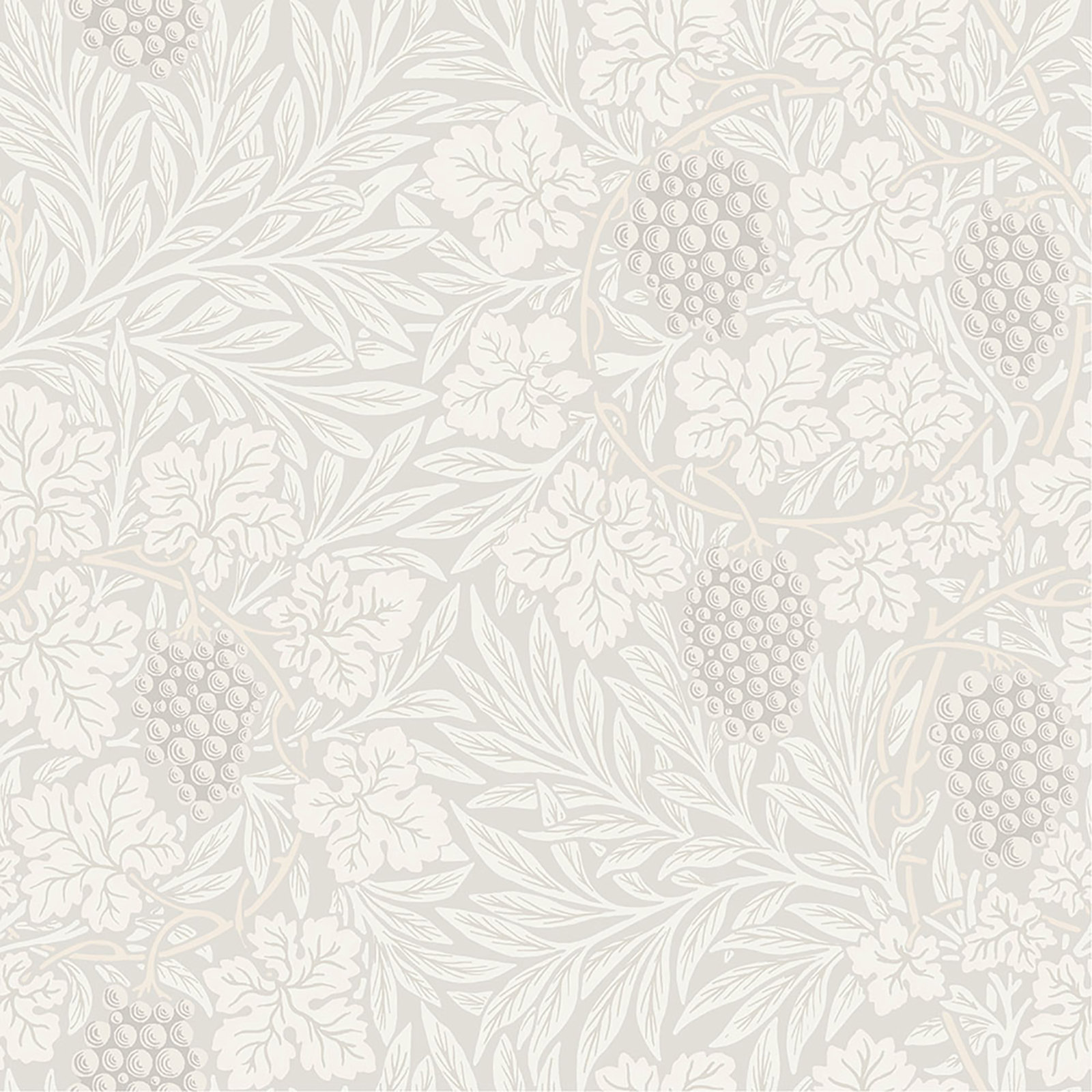 Vine Floral Wallpaper, White