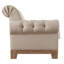 Fauteuil en lin capitonné de 41,73 po Annalea
