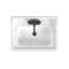 Cheviot Products Évier de salle de bain Essex 24 po avec débordement et base console en métal 31 po-17756036-17756041