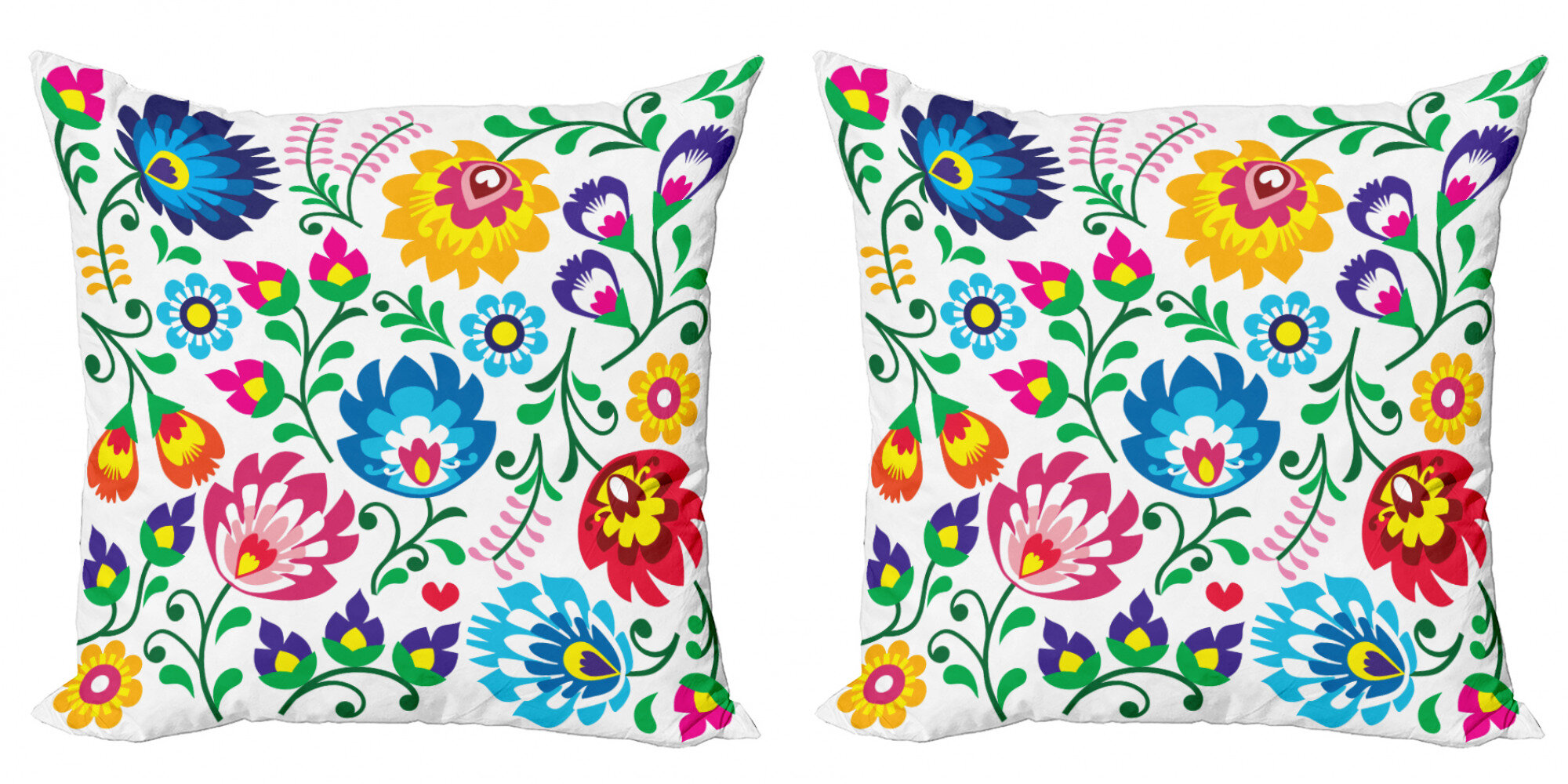 Bright floral throw outlet pillows