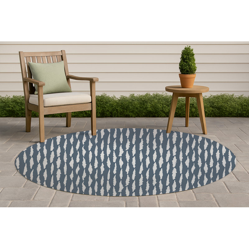 Scar Play Non-Slip Outdoor Rug, Rond 5 pi