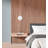 Cleo 8'' Med Base Pendant - White