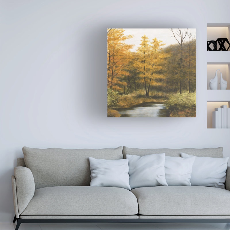 Art mural sur toile tendue - "Autumnal Grace I" de Michael Willett pour décoration de salon, de chambre à coucher ou de bureau - 35 x 35