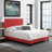 Boyd Sleep Florence Faux Leather Platform Bed | Adjustable Headboard | Luxury Low-Profile Design | 700 lb Capacity-67742383-67742372