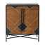 Armoire de rangement moderne avec motif géométrique