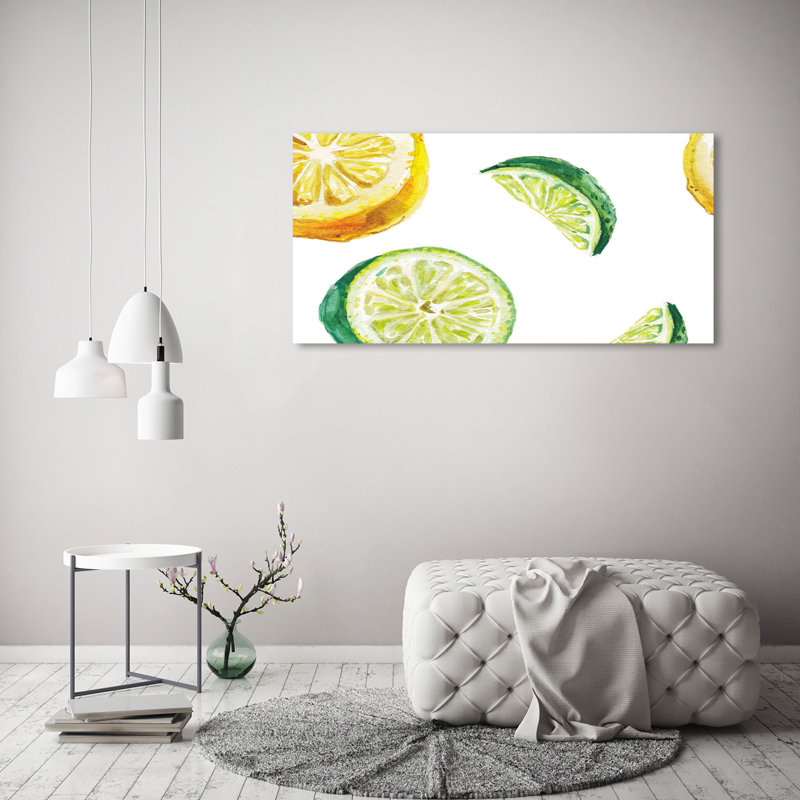 Lemon and lime 1 Piece Wrapped Canvas Wall Art
