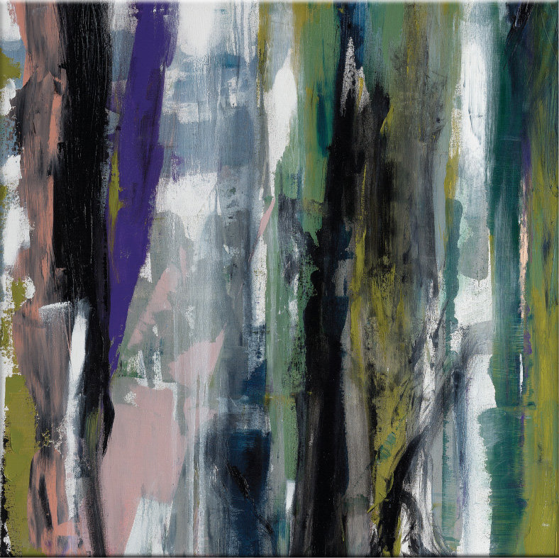 Quiet Mist 1 Piece Painting on Canvas, 31cm H x 31cm W, Wrapped Canvas