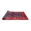 Tapis géométrique rouge / bleu-2141655552