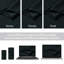 100% Polyester Blackout Pencil Pleat Room Darkening 230 GSM Curtains (Set of 2)-1406793531-1406793533