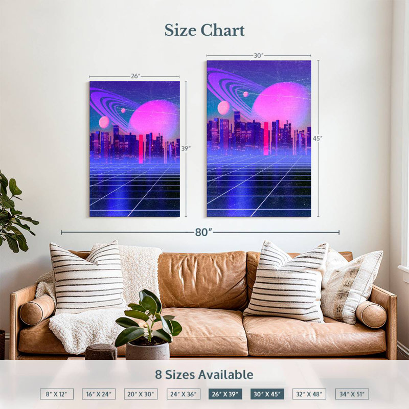 Oberle Abstract City, 39" H x 26" W