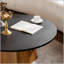 Table basse ronde en bois avec pied robuste et motif écorce véritable, pour des salons élégants et fonctionnels-133526245