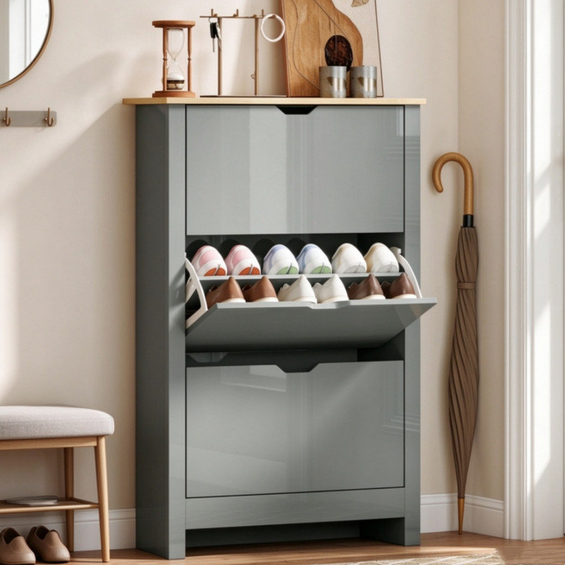 18 Pair Shoe Storage Cabinet