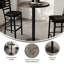 Plateau de table rond en bois massif de 30 po avec base de 18 po de hauteur-948068902-948069849-948069850